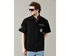 POLOKOŠILE (TRIČKO S LÍMEČKEM) ČERNÉ - ČZ MOTORCYCLES - (UNISEX)